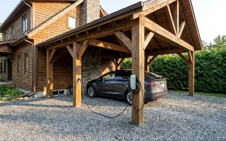 Carport ou abri ouvert